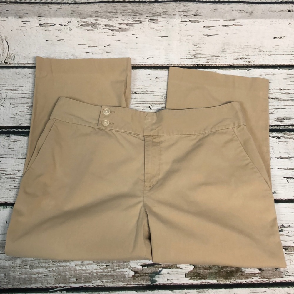 Lauren Ralph Lauren Khaki Crop Pants Size 6